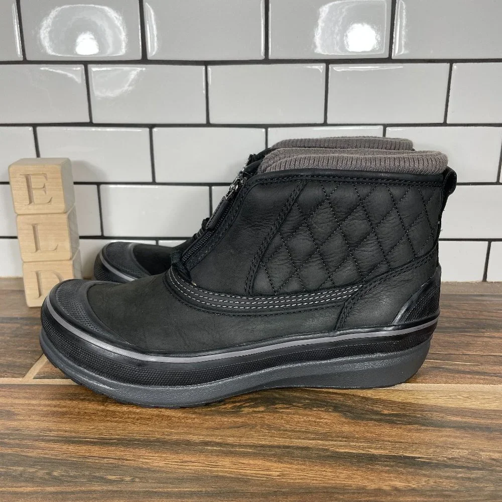 Clarks Muckers Swale Womens Size 6.5 Shoes Black Wide Waterproof Thinsulate Boot